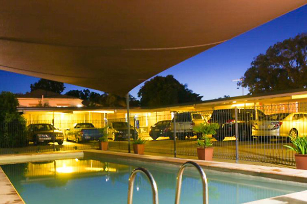 A & A Motel swimming pool and parking, Proserpine, QLD