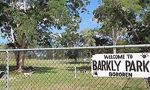 What a great name! Barkly Park off-leash area in Bororen, QLD