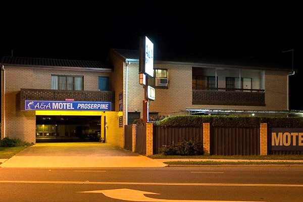 A & A Motel entrance, Proserpine, QLD