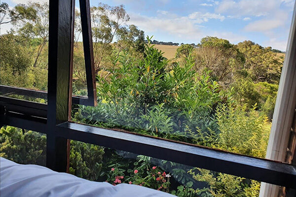 Stunning views from the rooms at the Bellbrae Motel, Bellbrae, VIC