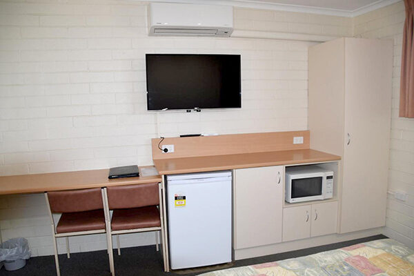 Facilities in a room at the Big River Motel, Echuca, VIC