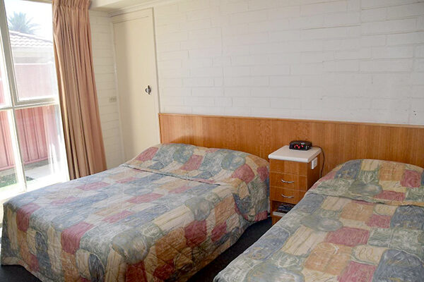 Twin room in the Big River Motel, Echuca, VIC