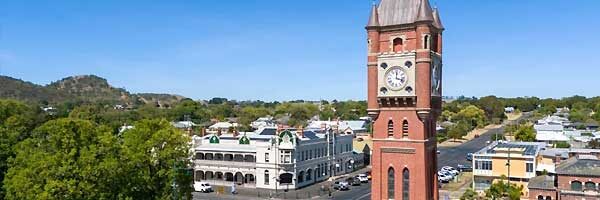 camperdown Manifold clock tower in Camperdown, VIC