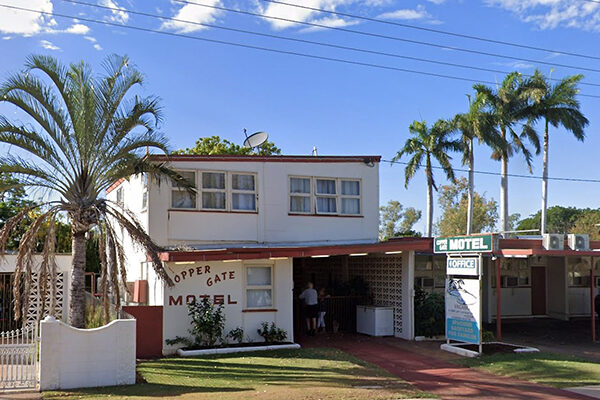 Entrance to the the Copper Gate Motel, Mt Isa, QLD