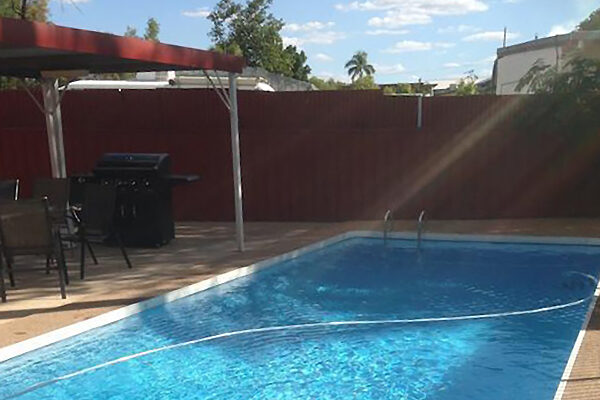 Swimming pool in the Copper Gate Motel, Mt Isa, QLD
