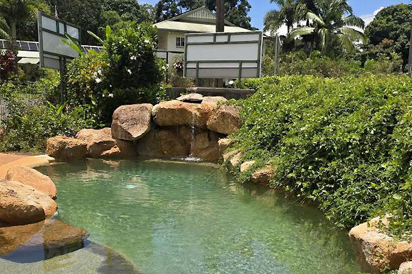 Swimming pool at the Curtain Fig Motel, Yungaburra, QLD