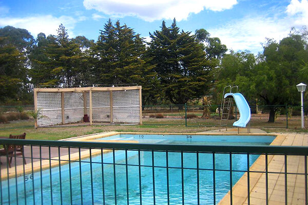 Swimming pool at the Golden Hills Motel, Bendigo, VIC