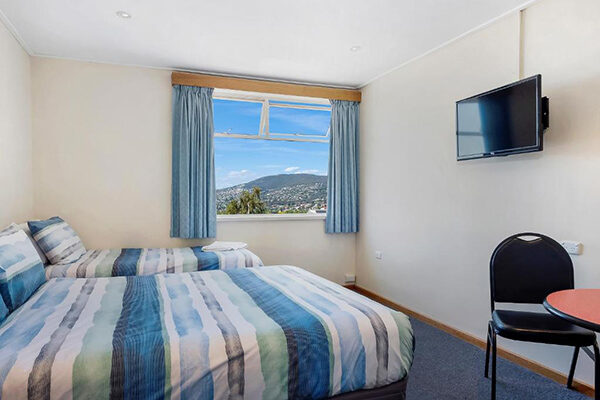 A room at the Marquis Hotel Motel, Hobart, TAS