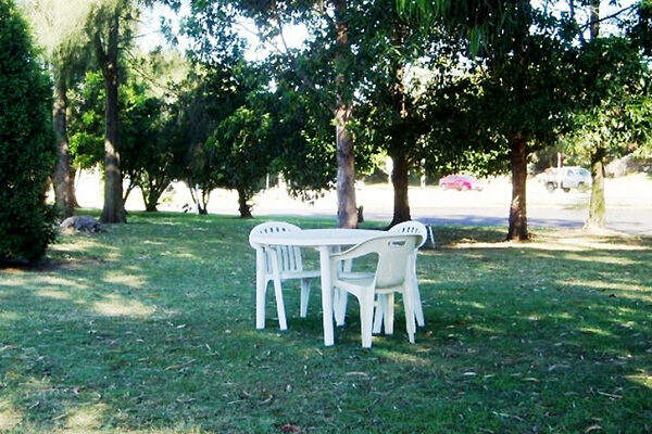 Garden area at the Mayfield Motel, NSW