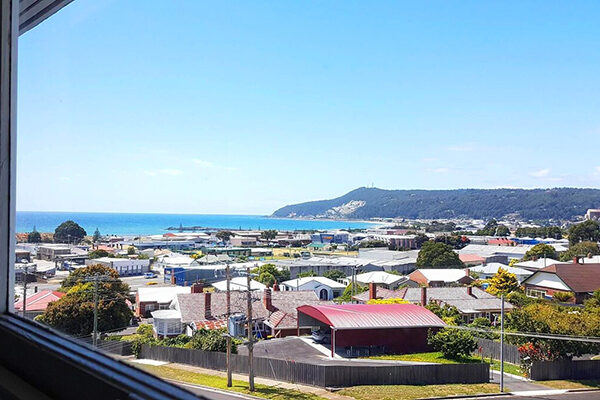 Amazing views from The Menai Hotel Motel, Burnie, TAS