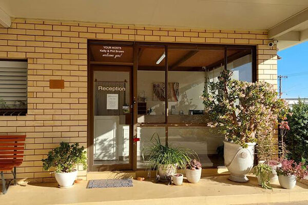 Reception of the Mount Wycheproof Motor Inn, VIC