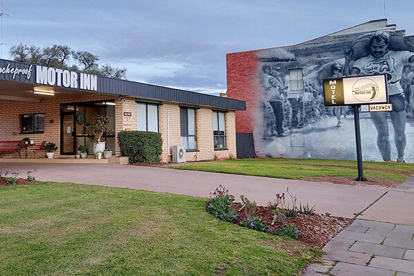 Reception of the Mount Wycheproof Motor Inn, VIC