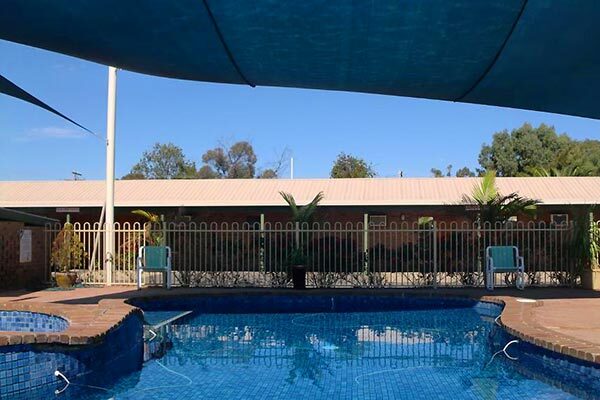 Saltwater swimming pool at the Tooleybuc Motel, NSW