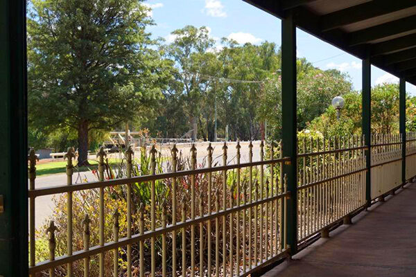 Lovely view of the Murray River from the verandah of the Tooleybuc Motel, NSW