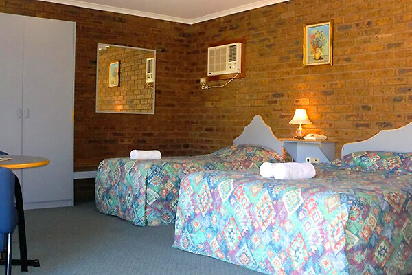 A room at the Tooleybuc Motel, NSW