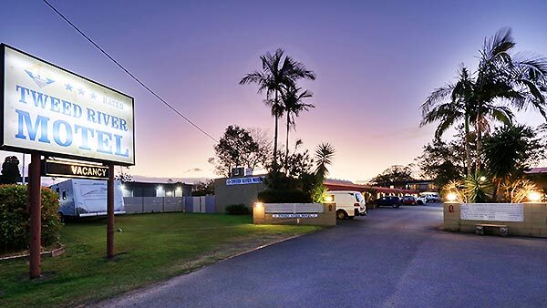 A welcoming entrance! The Tweed River Motel, Murwillumbah, NSW