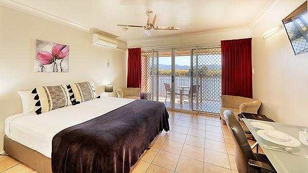 A room with a view, at the Tweed River Motel, Murwillumbah, NSW