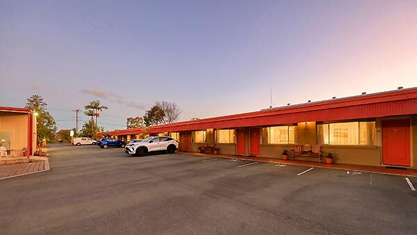 Plenty of parking options at the Tweed River Motel, Murwillumbah, NSW